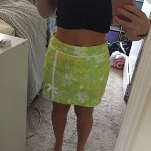 Vintage Lime Green Lilly Pulitzer Skort